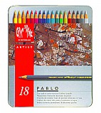סט 18 עפרונות פרמננטיים PABLO - ארטיסט קרנדש Carand'ache Artist סט 18 עפרונות פרמננטיים PABLO - ארטיסט קרנדש Carand'ache Artist
