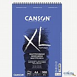 בלוק ציור נייר canson קנסון XL ספירלה A4 מיקס מדיה 300 גרם בלוק ציור נייר canson קנסון XL ספירלה A4 מיקס מדיה 300 גרם