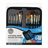מארז 10 מכחולים לצבעי מים ואקריליק - DALER-ROWNEY מארז 10 מכחולים לצבעי מים ואקריליק - DALER-ROWNEY