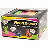 מארז פלסטלינה נאון- 4 גוונים זוהרים מארז פלסטלינה נאון- 4 גוונים זוהרים