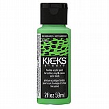 צבע אקרילי לעור- Kicks Studio גוון ירוק זוהר צבע אקרילי לעור- Kicks Studio גוון ירוק זוהר