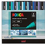 סט 8 טוש פוסקה posca PC-5M גוונים חמים סט 8 טוש פוסקה posca PC-5M גוונים חמים