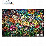 הדבקת אבני שיבוץ יהלומים כולל מסגרת תלייה 30/40 ס"מ - פרחים מאוירים הדבקת אבני שיבוץ יהלומים כולל מסגרת תלייה 30/40 ס"מ - פרחים מאוירים