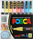 סט טוש פוסקה 8 גווני פסטל uni POSCA - PC-3M סט טוש פוסקה 8 גווני פסטל uni POSCA - PC-3M