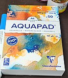 בלוק ציור גולדליין לציור בצבעי מים AQUAPAD אקווה פד A5 בלוק ציור גולדליין לציור בצבעי מים AQUAPAD אקווה פד A5