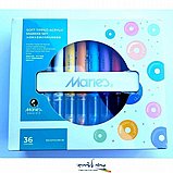 סט 36 טושים אקרילים ראש מכחול -Maries סט 36 טושים אקרילים ראש מכחול -Maries