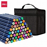 סט טושים אלכוהולים מכחול - 60 גוונים deli סט טושים אלכוהולים מכחול - 60 גוונים deli